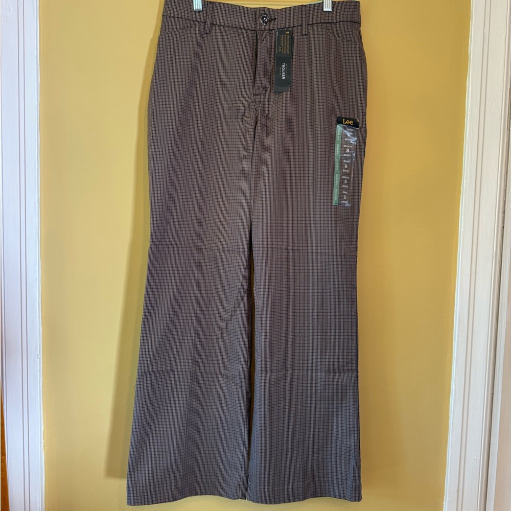 Lee Women's Brown Checkered Pantsuit